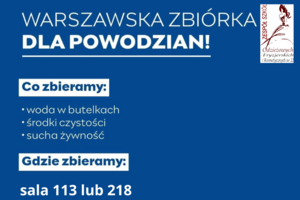 Warszawska zbiórka dla powodzian