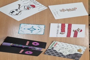 Kartka bożonarodzeniowa z życzeniami w języku angielskim